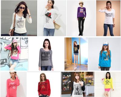 廠家直銷女裝T恤 地攤熱賣低價服裝的批發(fā)之道